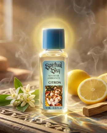 Huile parfumée Citron Spiritual Sky 10ml : fraîcheur, énergie et purification naturelle