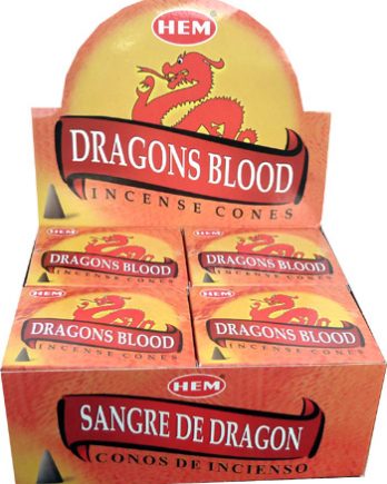Encens HEM sang de dragon 10 cônes