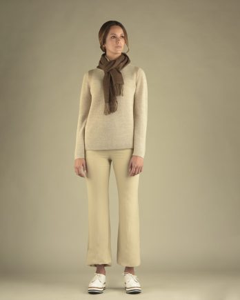 Echarpe Sol Alpaca marron foncé en Baby Alpaga