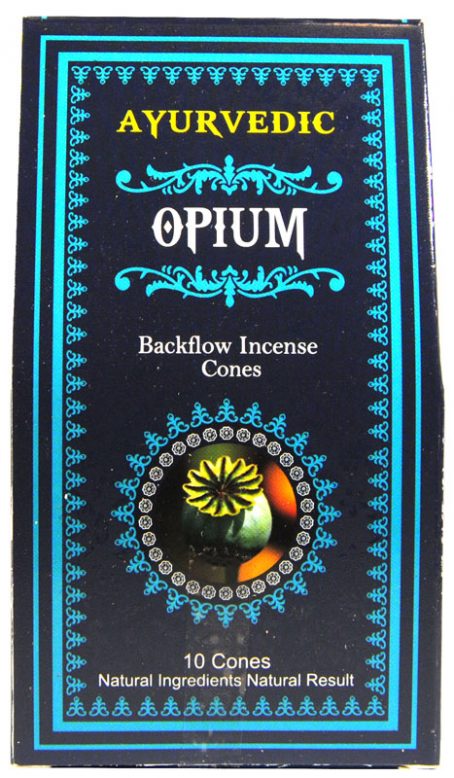 Encens Ayurvedic Opium 10 cônes Backflow