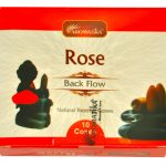 Encens Aromatika Rose 10 cônes Backflow