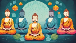 Lire la suite à propos de l’article 5 Bouddhas de méditation