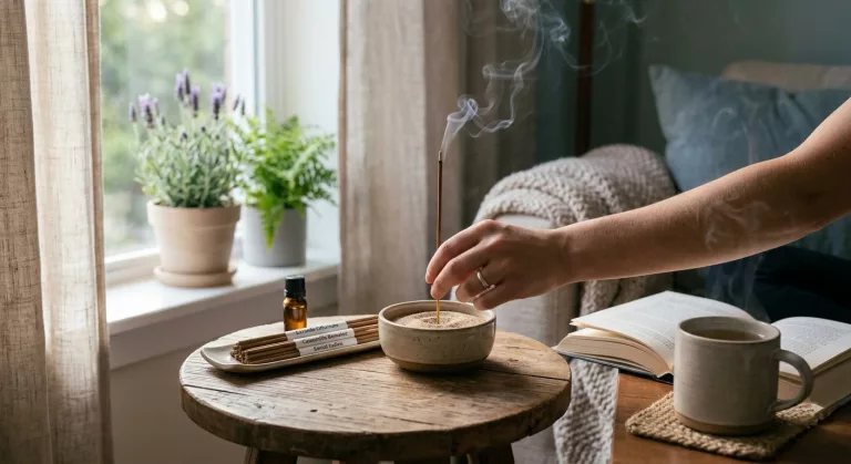 Lire la suite à propos de l’article Guide complet des encens anti-stress : Lavande, Camomille et Santal