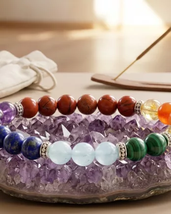 Bracelet 7 Chakras PREMIUM 1‑Mix perles 8 mm