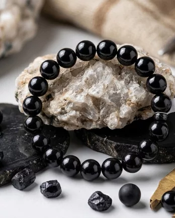 Bracelet Spinelle Noire 8mm – Origine Sri Lanka