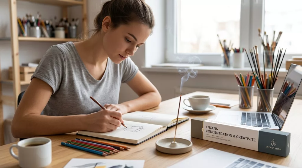 encens concentration créativité