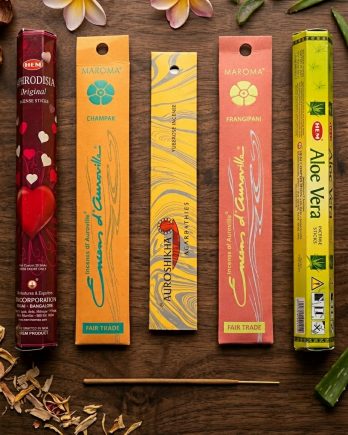 Lot d’encens 5 boîtes Massages & Spa – Ambiance détente, sensualité & soins corporels