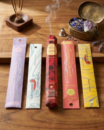 Lot d’encens Bien-être floral – 5 boîtes pour une ambiance romantique
