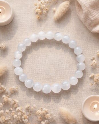 Bracelet Selenite 8mm-2 Bracelet Selenite 8mm