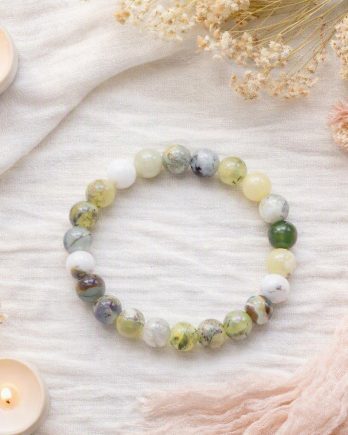 Bracelet opale verte 8mm-2 Bracelet opale verte 8mm
