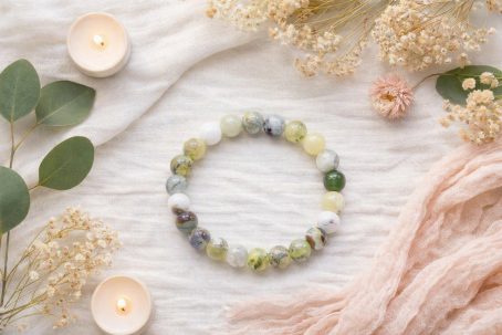 Bracelet opale verte 8mm-2 Bracelet opale verte 8mm