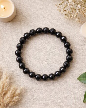 Bracelet tourmaline noire 8mm Bracelet tourmaline noire 8mm