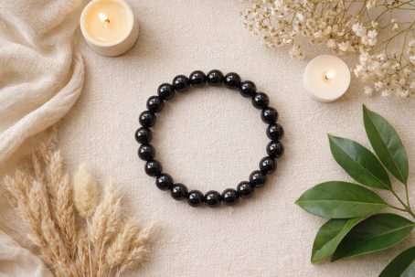 Bracelet tourmaline noire 8mm Bracelet tourmaline noire 8mm