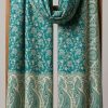 chale indien Châle indien turquoise